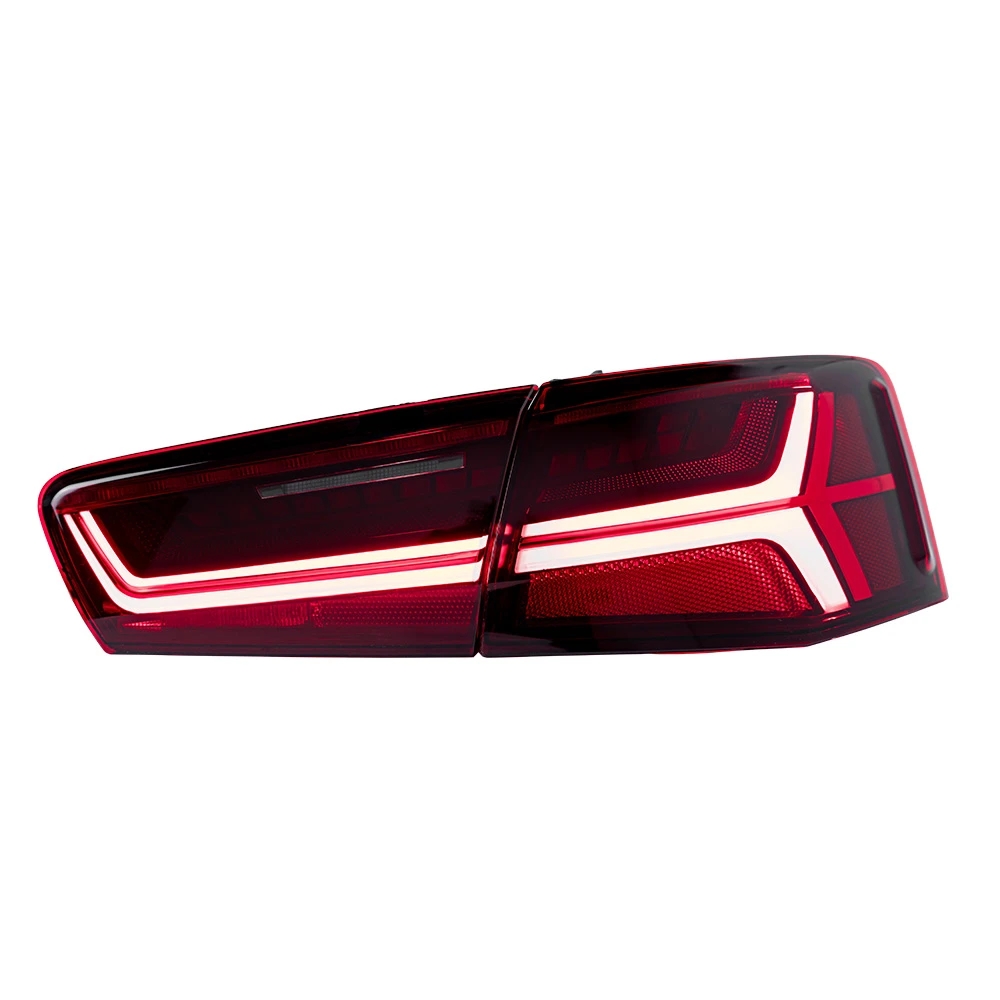 Taillights For A6 A6L C7 20 12-20 15 Tail Lights Rear Lamp LED DRL Running Signal Brake Reversing Parking Light Facelift