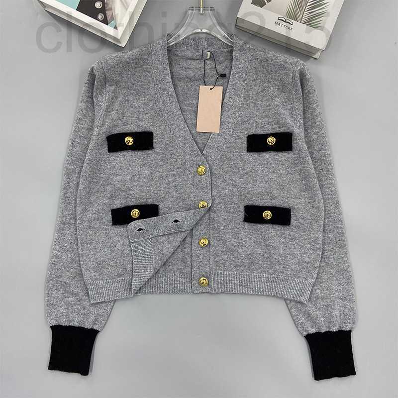 Women' Knits & Tees Designer Knitted V-neck gray long-sleeved cardigan cashmere sweater women' top sweet and versatile new product in autumn winter 2022 2XZT
Women' Knits & Tees Designer Knitted V-neck gray long-sleeved cardigan cashmere sweater women' top sweet and versatile new product in autumn winter 2022 2XZT