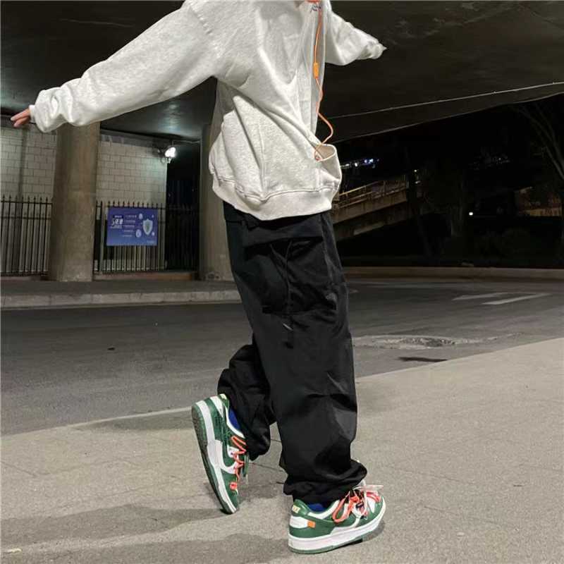 Men' Pants Parachute-Style Hip-hop Street Overalls Oversized Pocket Trousers Harajuku Loose Solid Color Casual Y2K Legged Y2302, 11
Men' Pants Parachute-Style Hip-hop Street Overalls Oversized Pocket Trousers Harajuku Loose Solid Color Casual Y2K Legged Y2302, 11