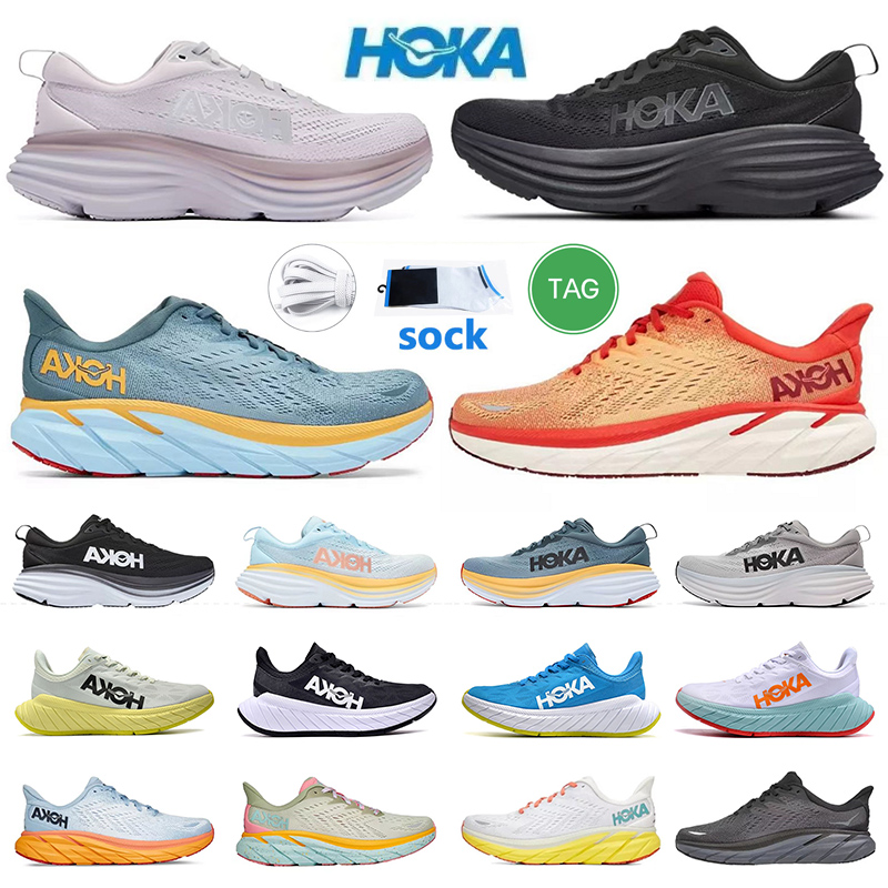 

Shoes Outdoor &sandals Hoka Bondi 8 Hokas One Clifton 8 Black White Shock Absorbing Road Carbon X2 Running Sneakers Climbing Runner, Bondi 8 (3) harbor mist lunar