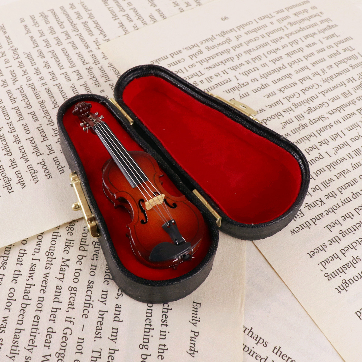 Pins Brooches Saxophone Shape French Horn Brooch Trumpet Violio Cello Brooch with case Musical Instrument Pin Brooch Christmas Gift Birthday 230211