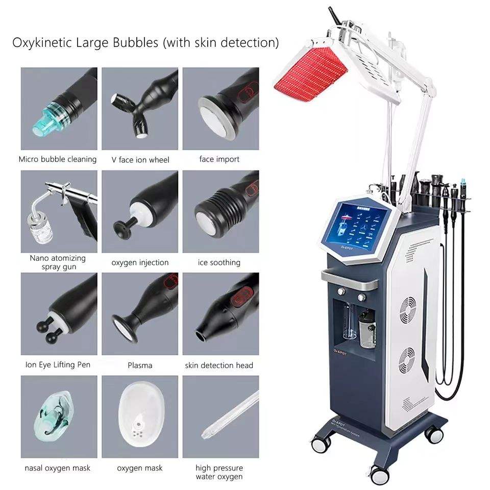 Muti-Function Beauty Microdermabrasion SPA Use Oxygen Facial Therapy Machine for skin rejuvenation