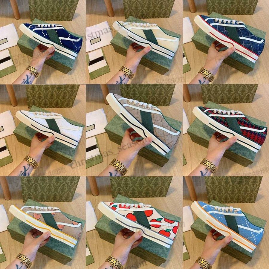 With Box Designer Sneakers Guccis GGity Shoes Tennis 1977 High Canvas Casual shoes Luxury Designer Womens Shoe Italy Green Red Web Stripe Rubber fB, 11
With Box Designer Sneakers Guccis GGity Shoes Tennis 1977 High Canvas Casual shoes Luxury Designer Womens Shoe Italy Green Red Web Stripe Rubber fB, 11