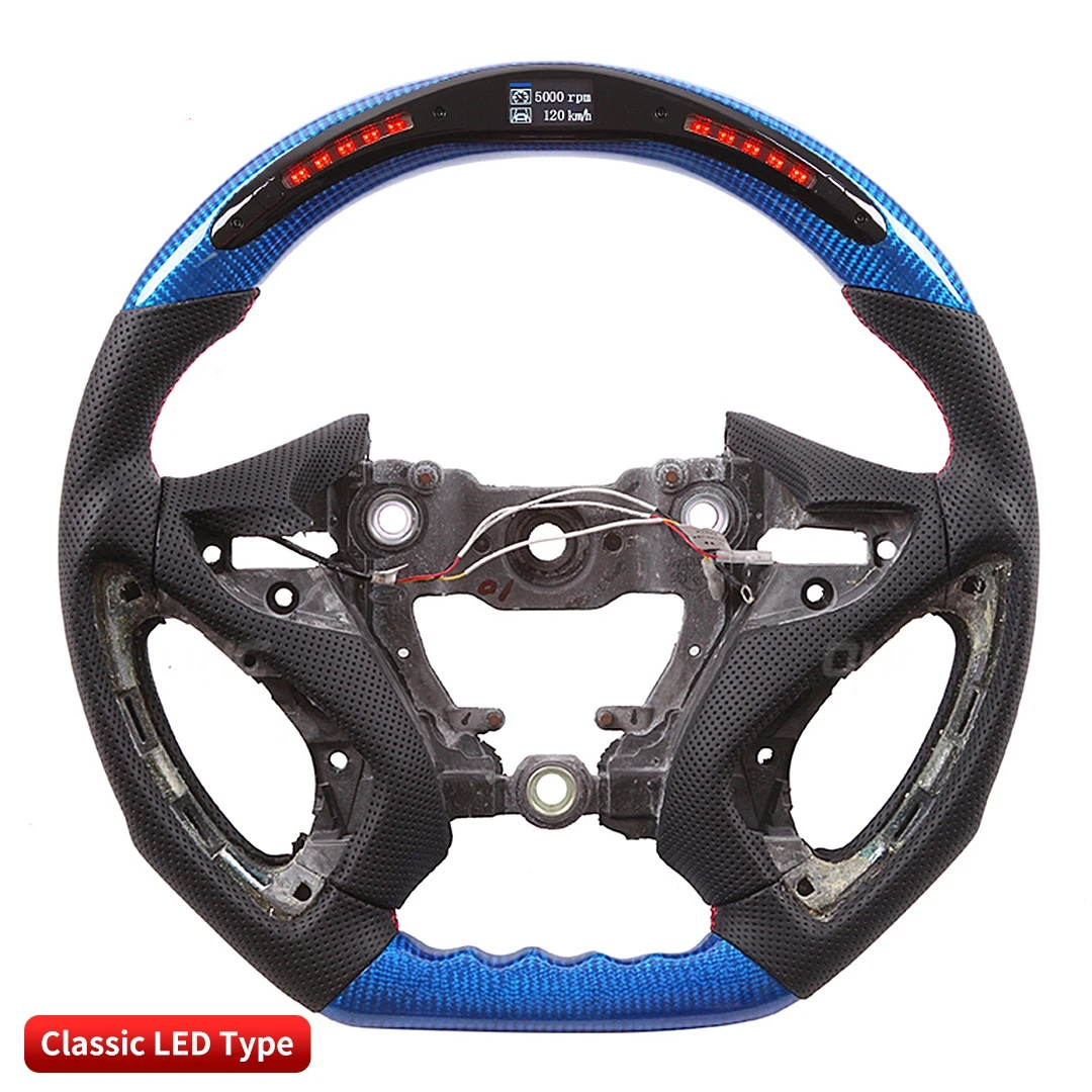 Customized Car Racing Sport Steering Wheels Fit for Hyundai Sonata Carbon Fiber Leather