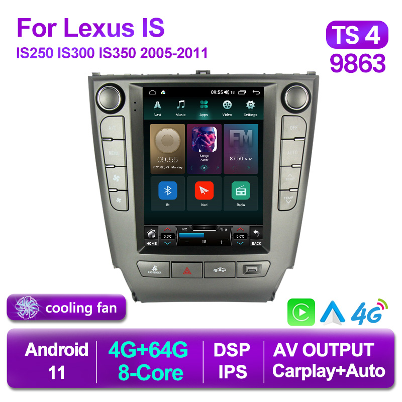 Vertical Screen Player Tesla Style Android 11 Car Dvd Radio for LEXUS IS IS250 IS300 IS350 Multimedia GPS Navigation Carplay BT
Vertical Screen Player Tesla Style Android 11 Car Dvd Radio for LEXUS IS IS250 IS300 IS350 Multimedia GPS Navigation Carplay BT