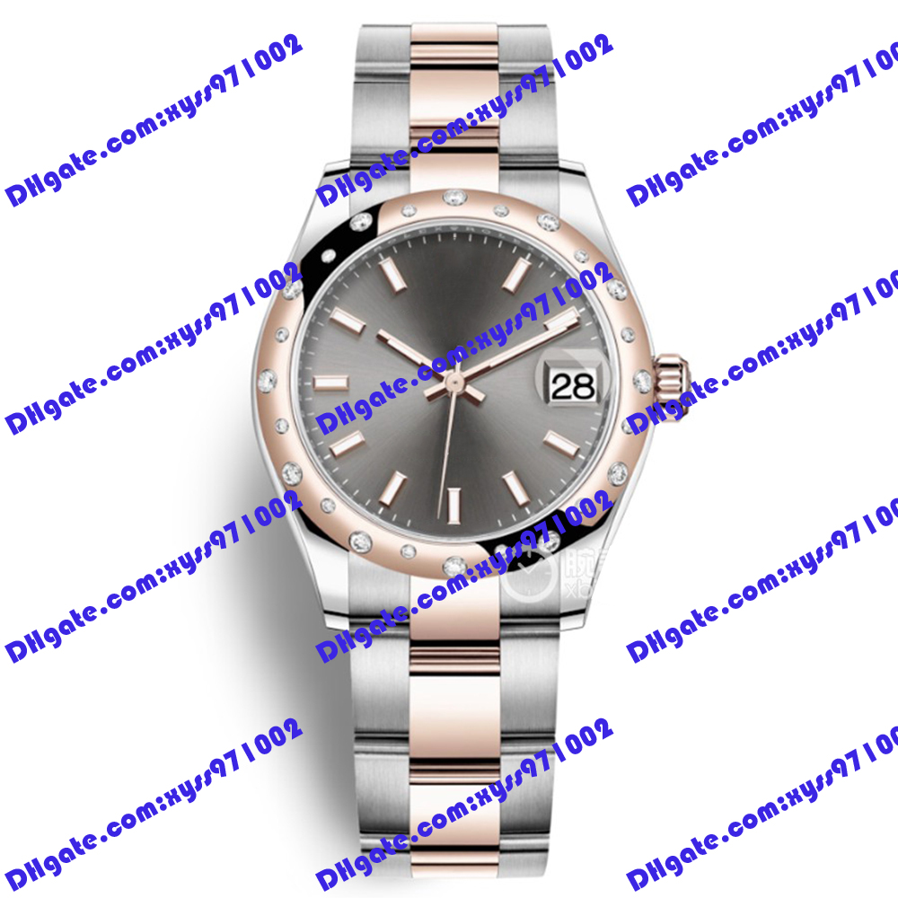 Hot selling fashion new women's watch 31mm gray dial 278341 178344 278248 diamond bezel 18k rose gold luxury watch Asia 2813 automatic mechanical medium-sized watches
Hot selling fashion new women's watch 31mm gray dial 278341 178344 278248 diamond bezel 18k rose gold luxury watch Asia 2813 automatic mechanical medium-sized watches