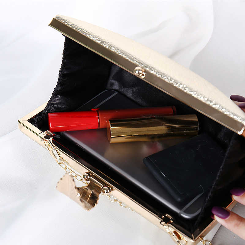 Clutch Bags Luxy Moon Women s Wedding Gold Purse Ladies Handbag Party for Bridal Metal Leaf Lock Shoulder Zd1524 230213