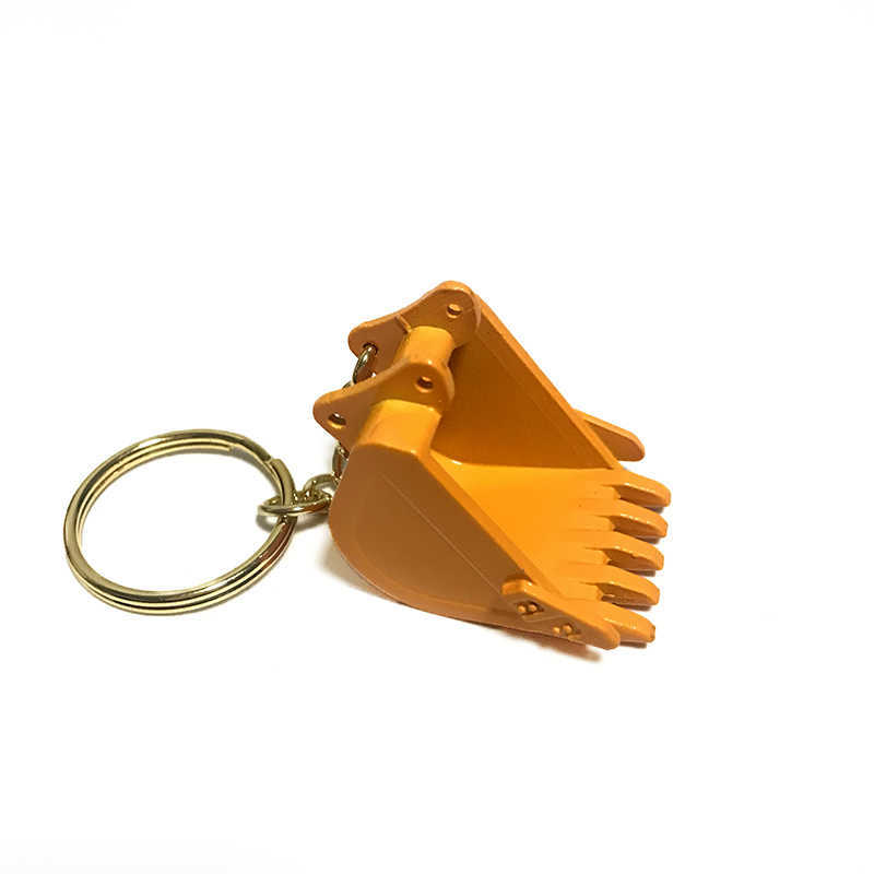 Key Rings Excavator bucket key chain model gift pendant G230210
