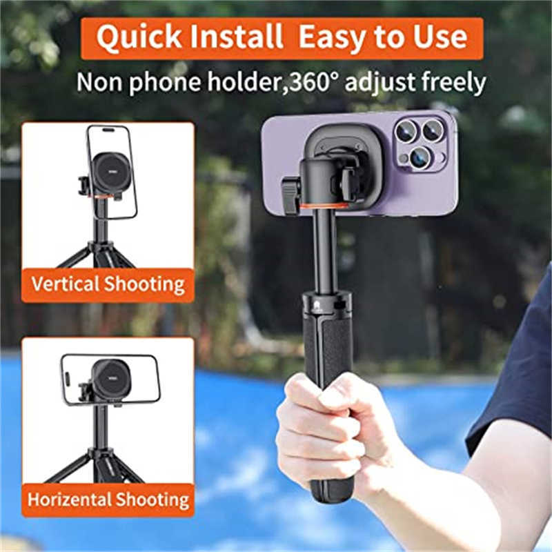 Magnetic Extend Selfie Stick Tripod With 1/4" Magnet Tripod Mount Ring Cell Phone Tripod Stand for iPhone 14 13 12 Smartphone
Magnetic Extend Selfie Stick Tripod With 1/4" Magnet Tripod Mount Ring Cell Phone Tripod Stand for iPhone 14 13 12 Smartphone