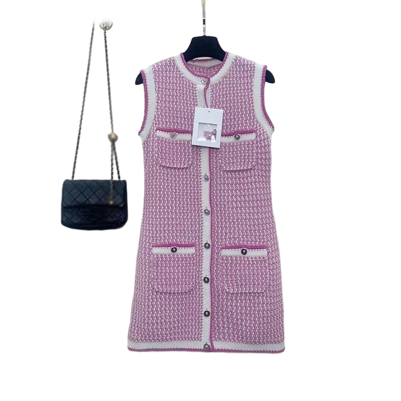 Chan 2023 spring summer dresses for women OOTD new sexy Dresses dinner dress ladies designer fashion spring logo top-grade knitting skirt Mother'