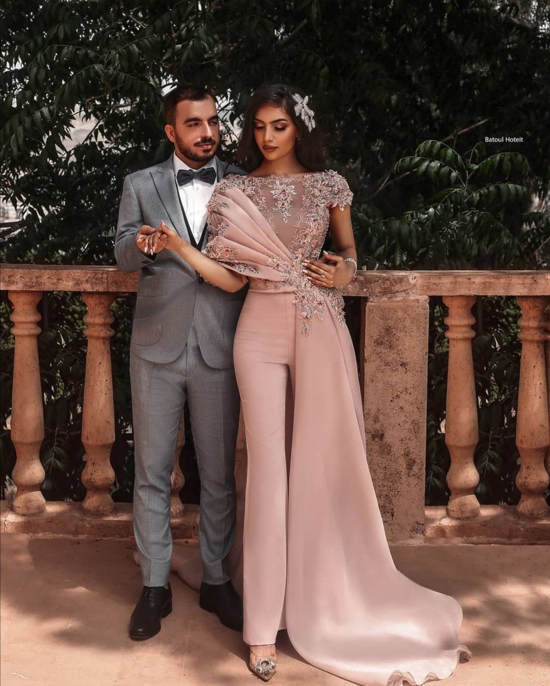 Pale Rose Pink Prom Jumpsuit 2023 with Side Train Lace Floral Beaded Arabic Aso Ebi Stain Occasion Evening Dress with Pant Suit BC15151 GW0213, Fuchsia
Pale Rose Pink Prom Jumpsuit 2023 with Side Train Lace Floral Beaded Arabic Aso Ebi Stain Occasion Evening Dress with Pant Suit BC15151 GW0213, Fuchsia