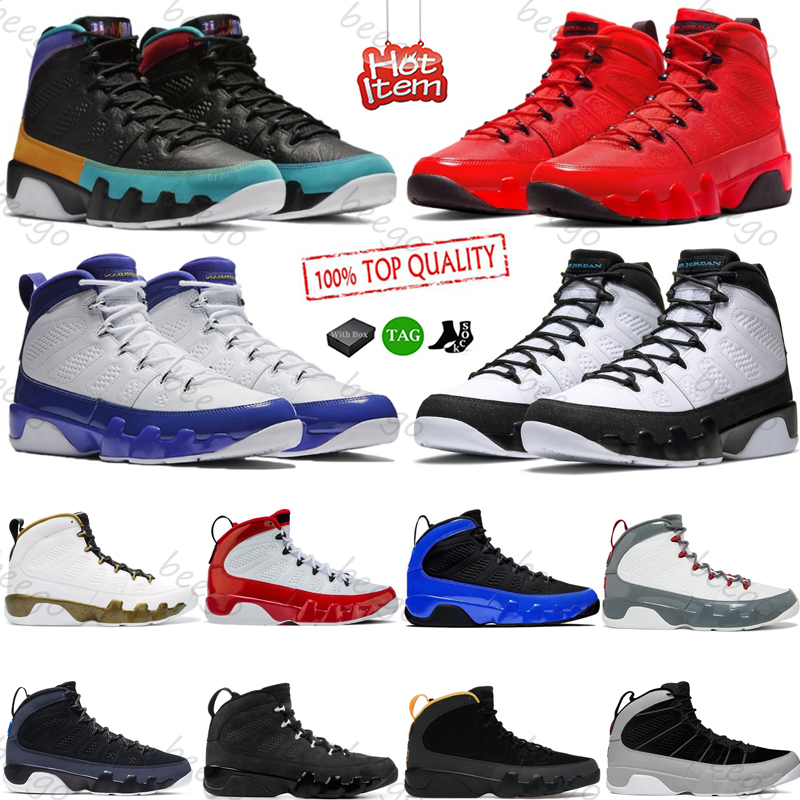 With box 9 Retro OG Men Basketball Shoes 9s Fir Red Particle Grey Racer University Blue Gold Bred Patent Anthracite Mens Trainers Outdoor Sports Sneakers, #4
With box 9 Retro OG Men Basketball Shoes 9s Fir Red Particle Grey Racer University Blue Gold Bred Patent Anthracite Mens Trainers Outdoor Sports Sneakers, #4