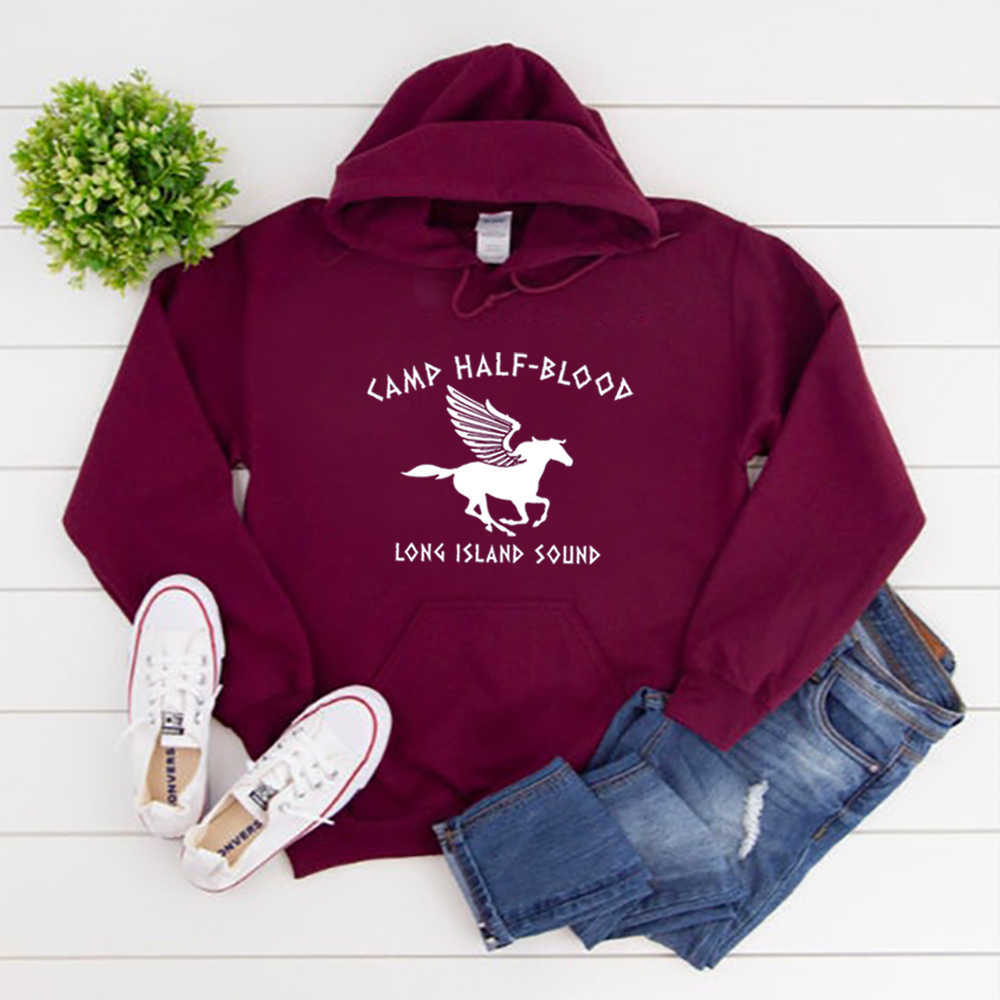 Women's Hoodies Sweatshirts Camp Half Blood Hoodies Percy Jackson Hoodies Camp Graphic Shirt Camp Lover Shirt Men Women Unisex Autumn Winter Casu