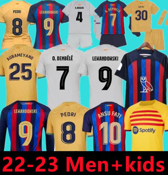 22 23 Camisetas de football soccer jerseys SERGIO LEWANDOWSKI GAVI 2022 2023 FC ANSU FATI FERRAN RAPHINHA barcelona DEST football shirt men barca kit kids equipments, Adult
22 23 Camisetas de football soccer jerseys SERGIO LEWANDOWSKI GAVI 2022 2023 FC ANSU FATI FERRAN RAPHINHA barcelona DEST football shirt men barca kit kids equipments, Adult