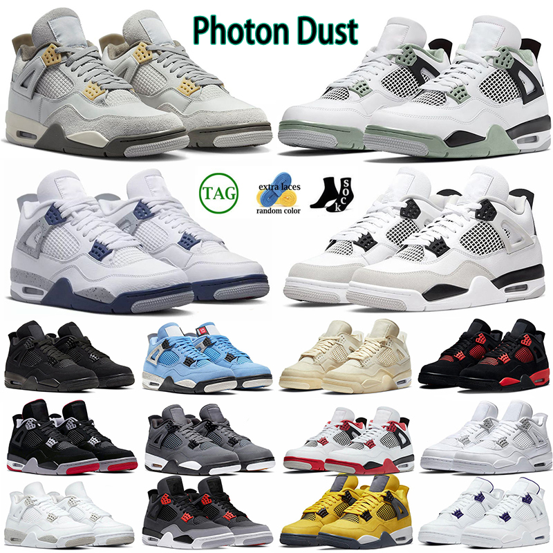 Jumpman 4 4s Mens Basketball Shoes Photo Dust Seafoam Military Black Cat University Blue Red Thunder Men Women Trainers Outdoor Sports, Bordeaux
Jumpman 4 4s Mens Basketball Shoes Photo Dust Seafoam Military Black Cat University Blue Red Thunder Men Women Trainers Outdoor Sports, Bordeaux
