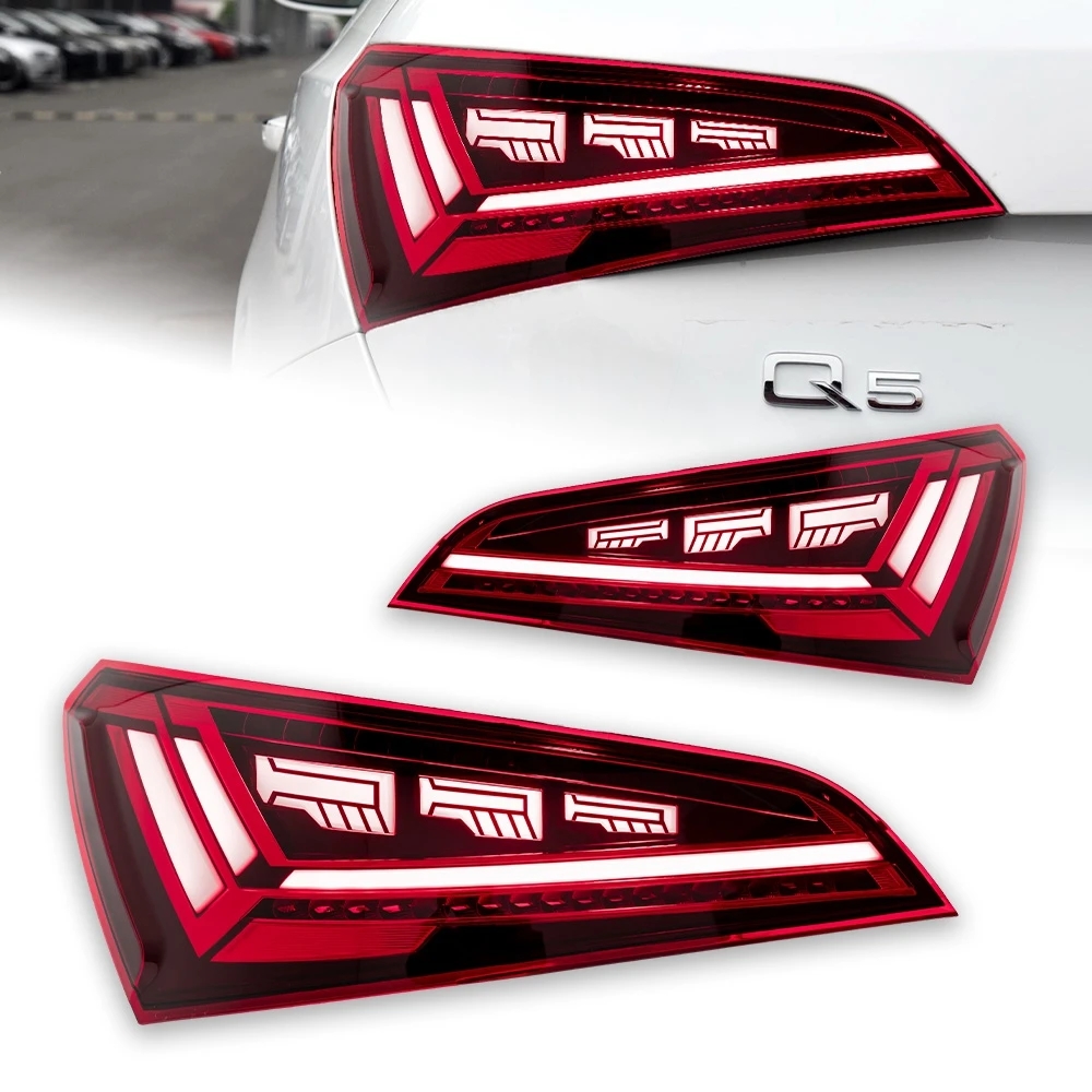 Car Lights for Audi Q5 Tail Light 20 08-20 17 Animation LED Tail Lamp Rear Lamp Turn Signal Dynamic DRL Automotive Accessories