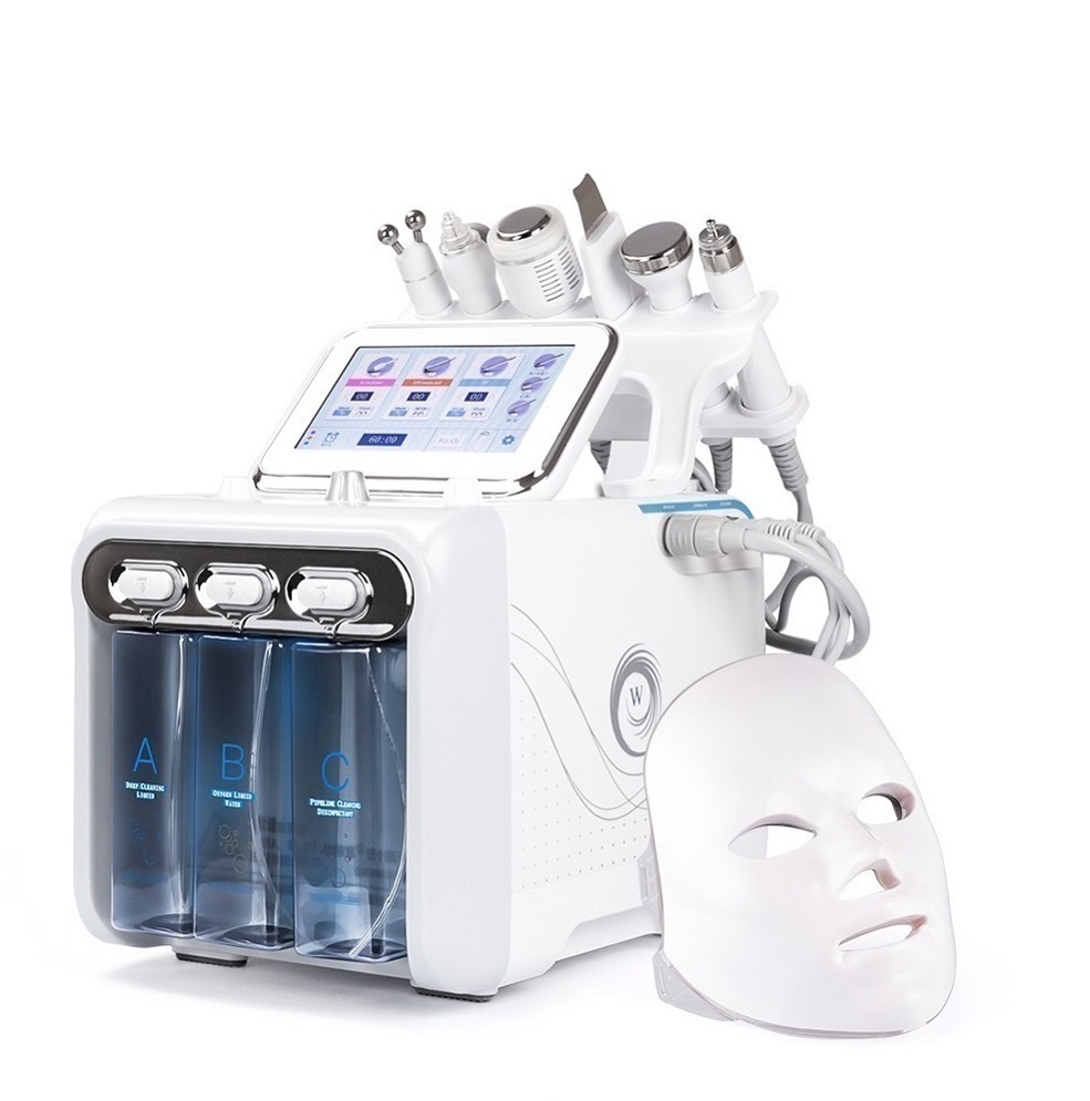 europe stock 7 in 1 h2o2 hydro microdermabrasion instrument hydra oxigen dermabrasion machine for