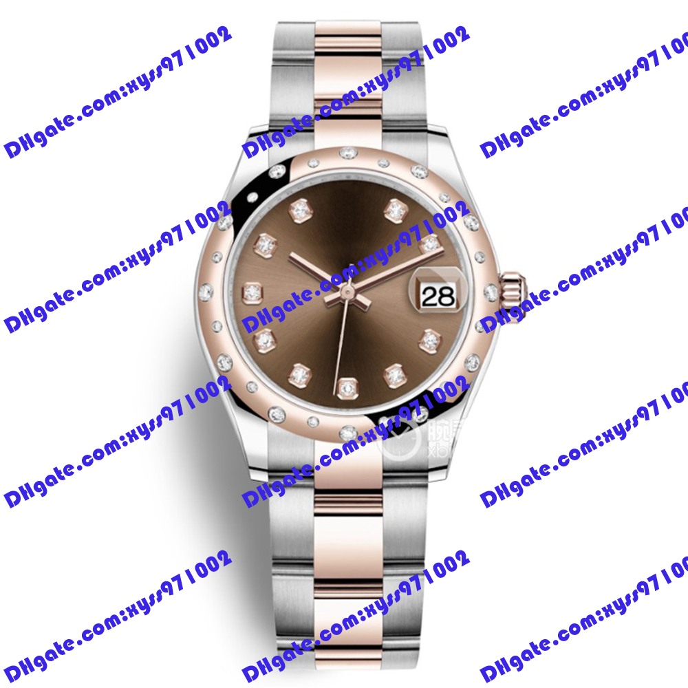 Hot selling Asia 2813 automatic watches fashion women's watch 278341 278248 watch calendar display 31mm brown dial 18k rose gold strap diamond watch wristwatch
Hot selling Asia 2813 automatic watches fashion women's watch 278341 278248 watch calendar display 31mm brown dial 18k rose gold strap diamond watch wristwatch