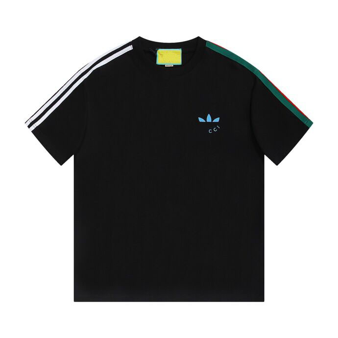 Men's Plus Tees & Polos Street trend short sleeve men's T-shirt high street shirt unisex T-shirt round neck letter print student sweatshirt s-3xl K98S