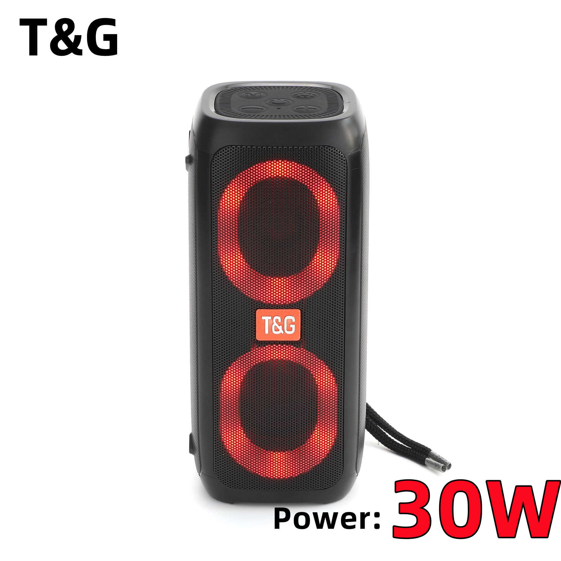 Portable Speakers TG333 30W Caixa De Som Bluetooth Speaker Dual Music Player Card Outdoor Wireless Subwoofer RGB Colorful Light with FM Radio AUX Y2212
Portable Speakers TG333 30W Caixa De Som Bluetooth Speaker Dual Music Player Card Outdoor Wireless Subwoofer RGB Colorful Light with FM Radio AUX Y2212
