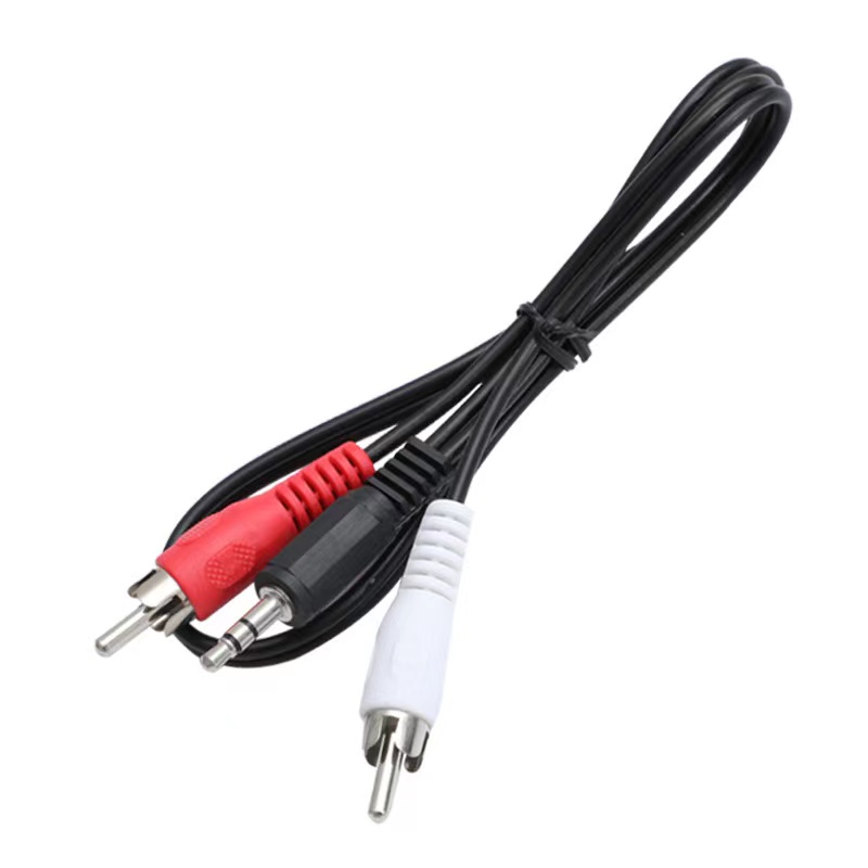 Audio Cable 2RCA to 3.5 Audio Car Cable RCA 3.5mm Jack Male to Male RCA AUX Cable for Amplifier Phone Headphone Speaker