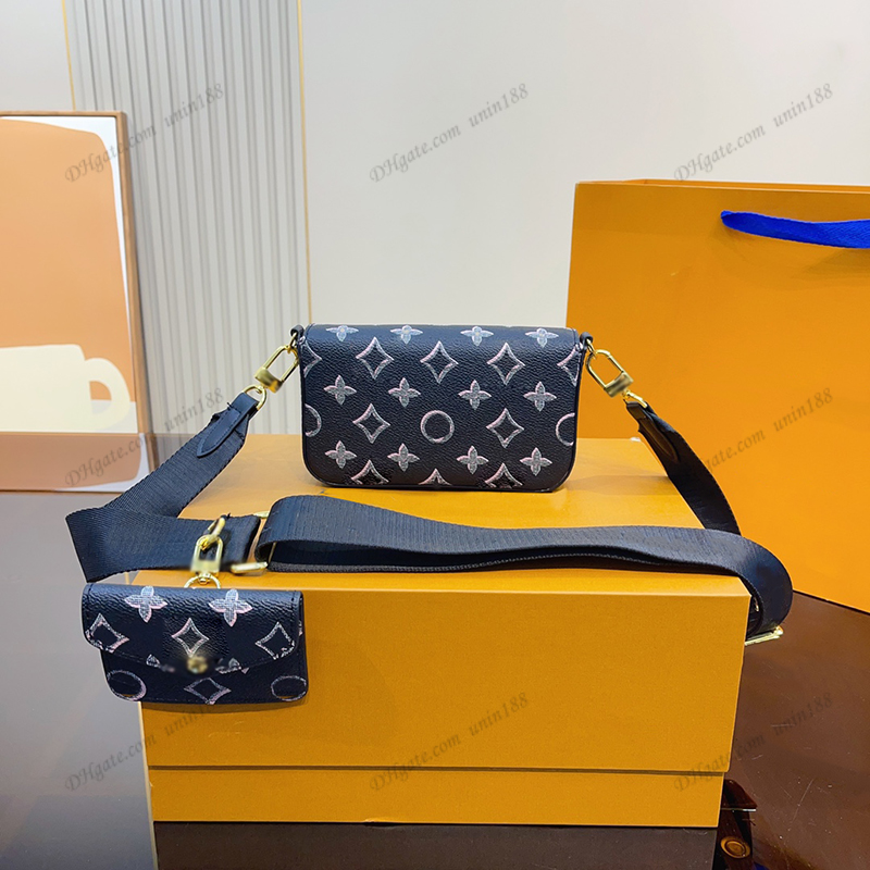 23 Women Luxurys Designers Denim Bags 2in 1 Pochette Handbag Inkjet Flower Bag Accessoires Genuine Leather Messenger Ladies Travel Handbag Pouch Purse 17cm, Black
23 Women Luxurys Designers Denim Bags 2in 1 Pochette Handbag Inkjet Flower Bag Accessoires Genuine Leather Messenger Ladies Travel Handbag Pouch Purse 17cm, Black