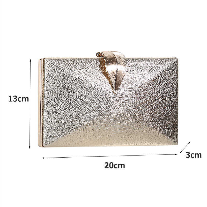Clutch Bags Luxy Moon Women s Wedding Gold Purse Ladies Handbag Party for Bridal Metal Leaf Lock Shoulder Zd1524 230213