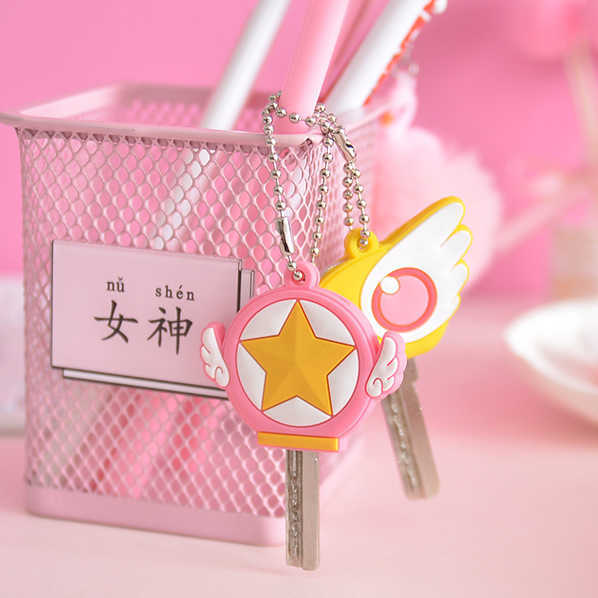Key Rings Anime Sailor Moon Keychain Kawaii Cute Sile Key Protector Luna Cat Figure Toy Key Chain Car Bag Keyring Gift Women Jewelry G230210