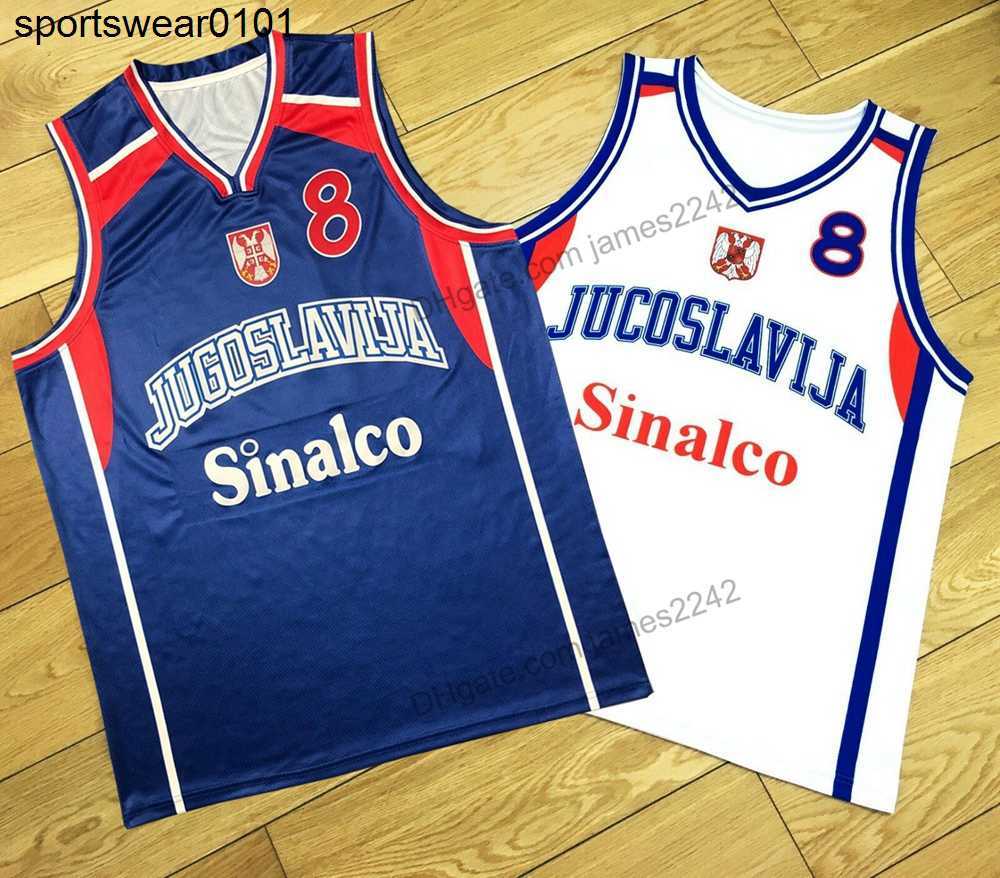 Custom Top Quality Peja Stojakovic #8 Serbia Jugoslavija Basketball Jersey Any Names Number Size 2XS-3XL White Blue
Custom Top Quality Peja Stojakovic #8 Serbia Jugoslavija Basketball Jersey Any Names Number Size 2XS-3XL White Blue
