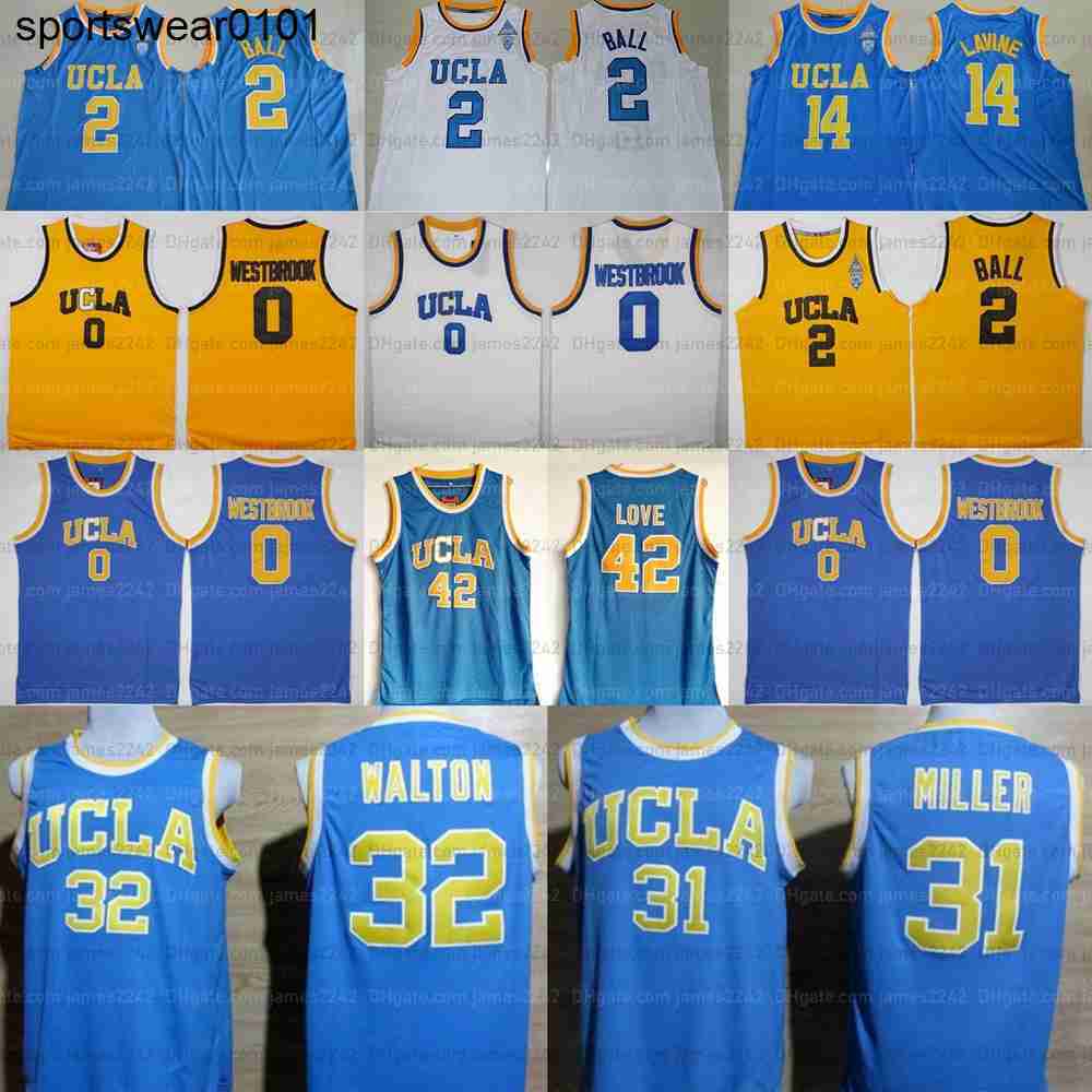 UCLA Bruins College Basketball Jersey Kevin Love Lonzo Ball Russell Westbrook Zach LaVine Reggie Miller Bill Walton Stitched White Blue, As shown
UCLA Bruins College Basketball Jersey Kevin Love Lonzo Ball Russell Westbrook Zach LaVine Reggie Miller Bill Walton Stitched White Blue, As shown