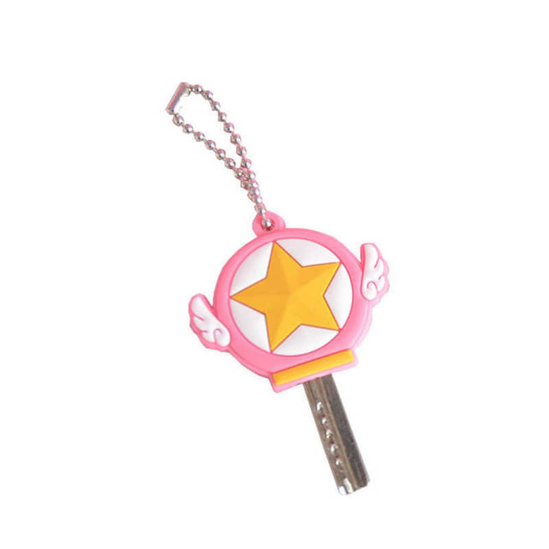 Key Rings Anime Sailor Moon Keychain Kawaii Cute Sile Key Protector Luna Cat Figure Toy Key Chain Car Bag Keyring Gift Women Jewelry G230210