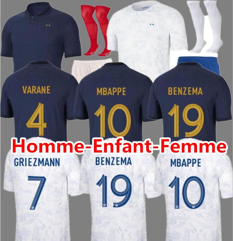 2022 Soccer Jerseys French BENZEMA Football shirts MBAPPE GRIEZMANN finals Maillots de football kit shirt hommes enfants MEN kids TCHOUAMENI DEMBELE GIROUD, Adult away world cup
2022 Soccer Jerseys French BENZEMA Football shirts MBAPPE GRIEZMANN finals Maillots de football kit shirt hommes enfants MEN kids TCHOUAMENI DEMBELE GIROUD, Adult away world cup