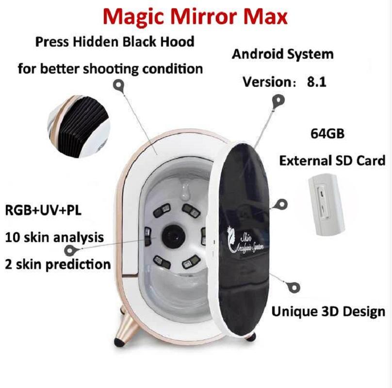 higg quality best result Generation Magic Mirror Intelligent Skin Analyzer Face Skin Analysis Machine Beauty Equipment Facial Equipment