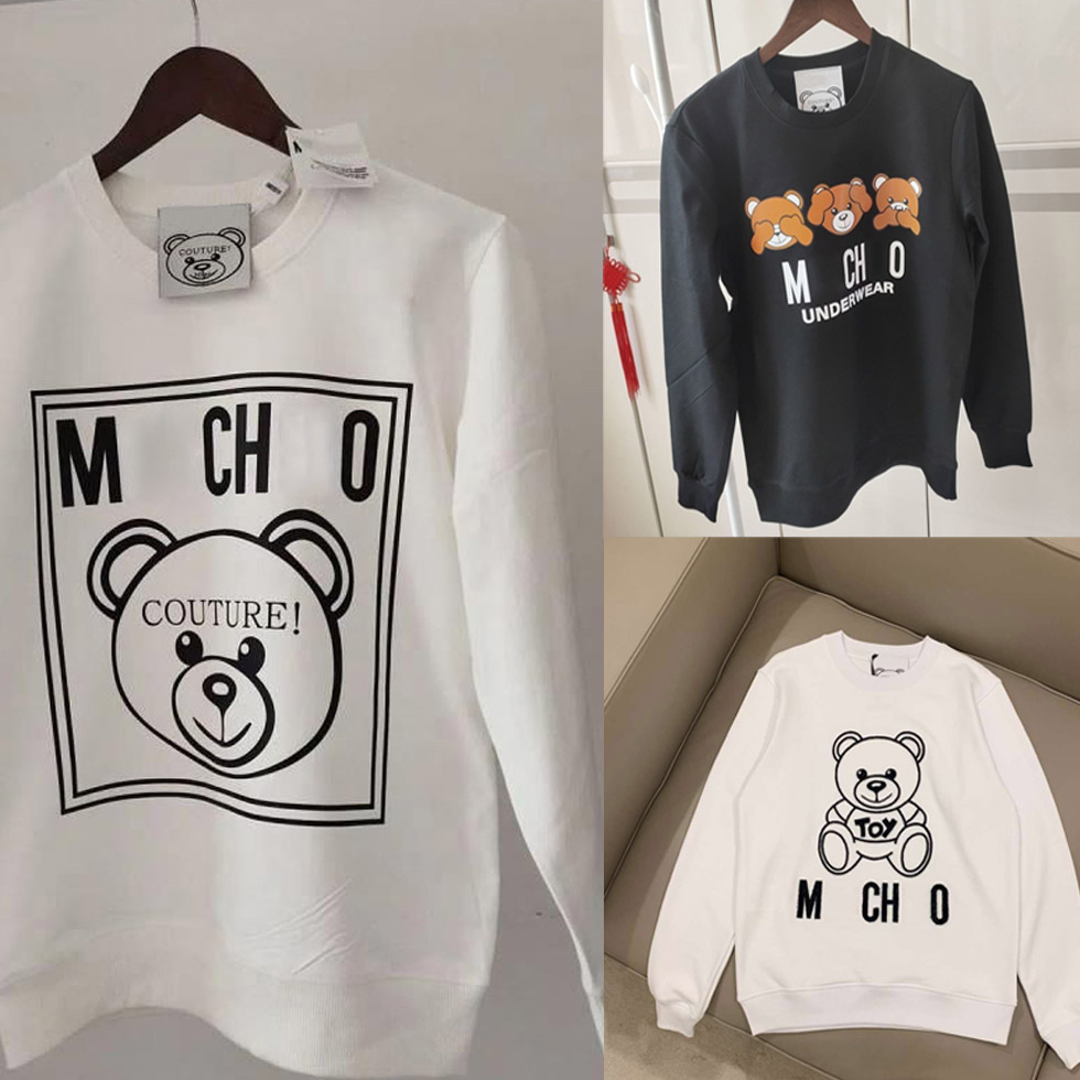 Italy brands comfort colors Hoodies plush bear designer Black white letter Graphic print leisure Fashion durable quality Mens womans clothes Sweatshirts tops, M o s c h i n o
Italy brands comfort colors Hoodies plush bear designer Black white letter Graphic print leisure Fashion durable quality Mens womans clothes Sweatshirts tops, M o s c h i n o