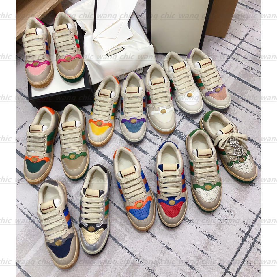With Box Designer Sneakers GGity Shoes Top quality Newest Rhyton Genuine Leather dirty shoes mens Luxury designer sneakers graffiti famou Fi
With Box Designer Sneakers GGity Shoes Top quality Newest Rhyton Genuine Leather dirty shoes mens Luxury designer sneakers graffiti famou Fi
