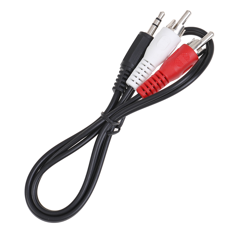 Audio Cable 2RCA to 3.5 Audio Car Cable RCA 3.5mm Jack Male to Male RCA AUX Cable for Amplifier Phone Headphone Speaker