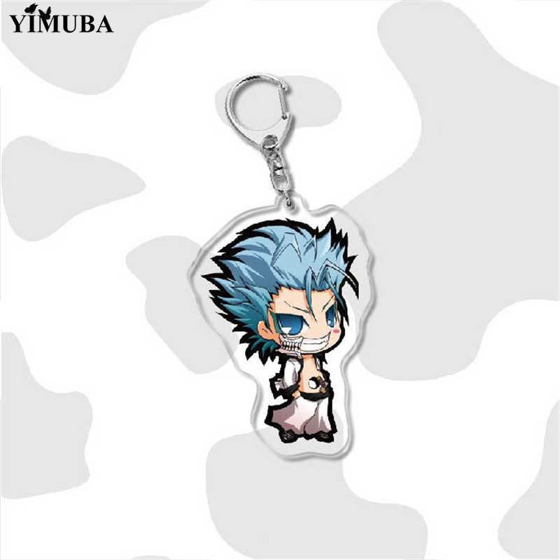 Key Rings Creative Anime Bleach Cartoon Key Chain Adorkable Kurosaki Ichigo Ishida Uryuu Kuchiki Rukia Collection Keychain Bag Charm Gift G230210