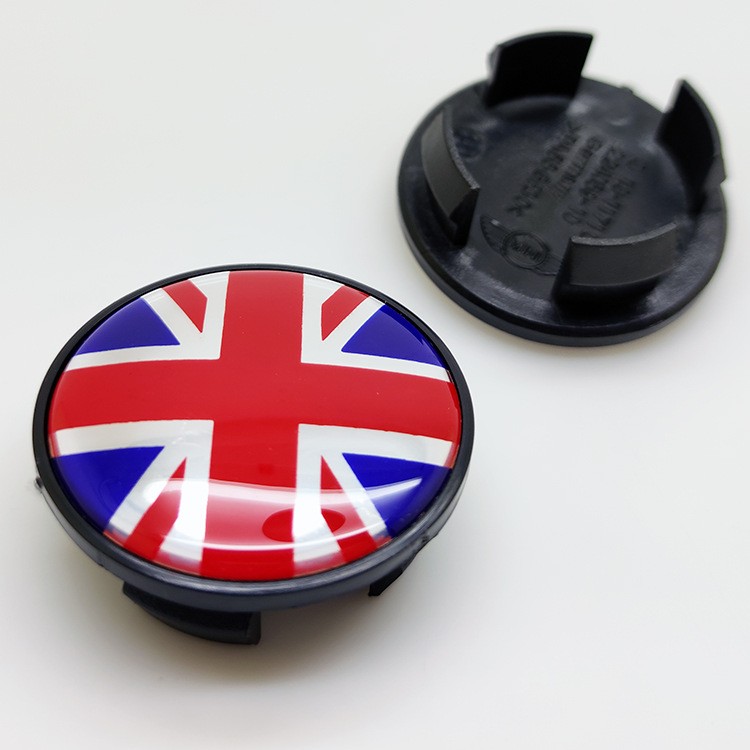 500 pcs 54mm 4 pin Mini Cooper Emblem Wheel Center Cap Genuine R50 R53 R56 R55 R52 Logo Sticker