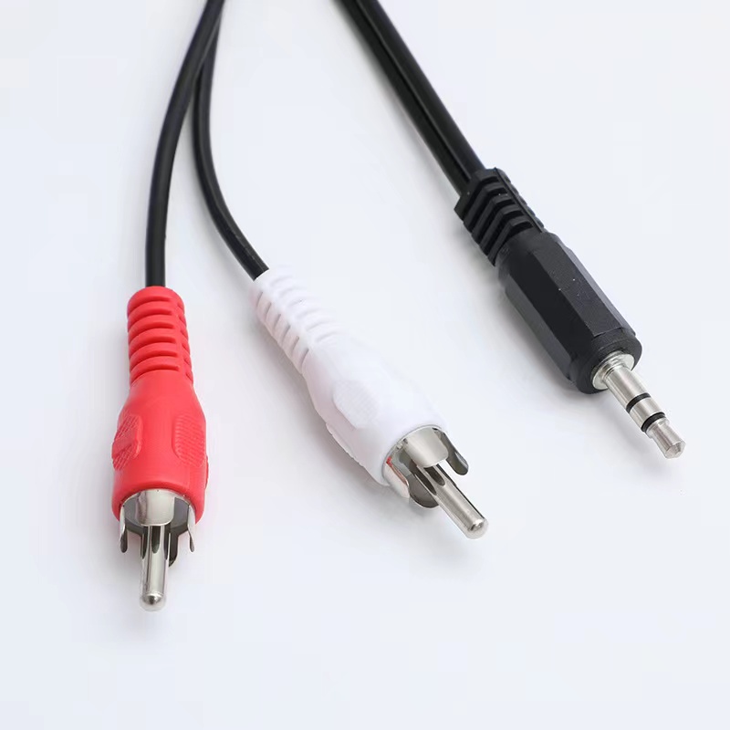 Audio Cable 2RCA to 3.5 Audio Car Cable RCA 3.5mm Jack Male to Male RCA AUX Cable for Amplifier Phone Headphone Speaker