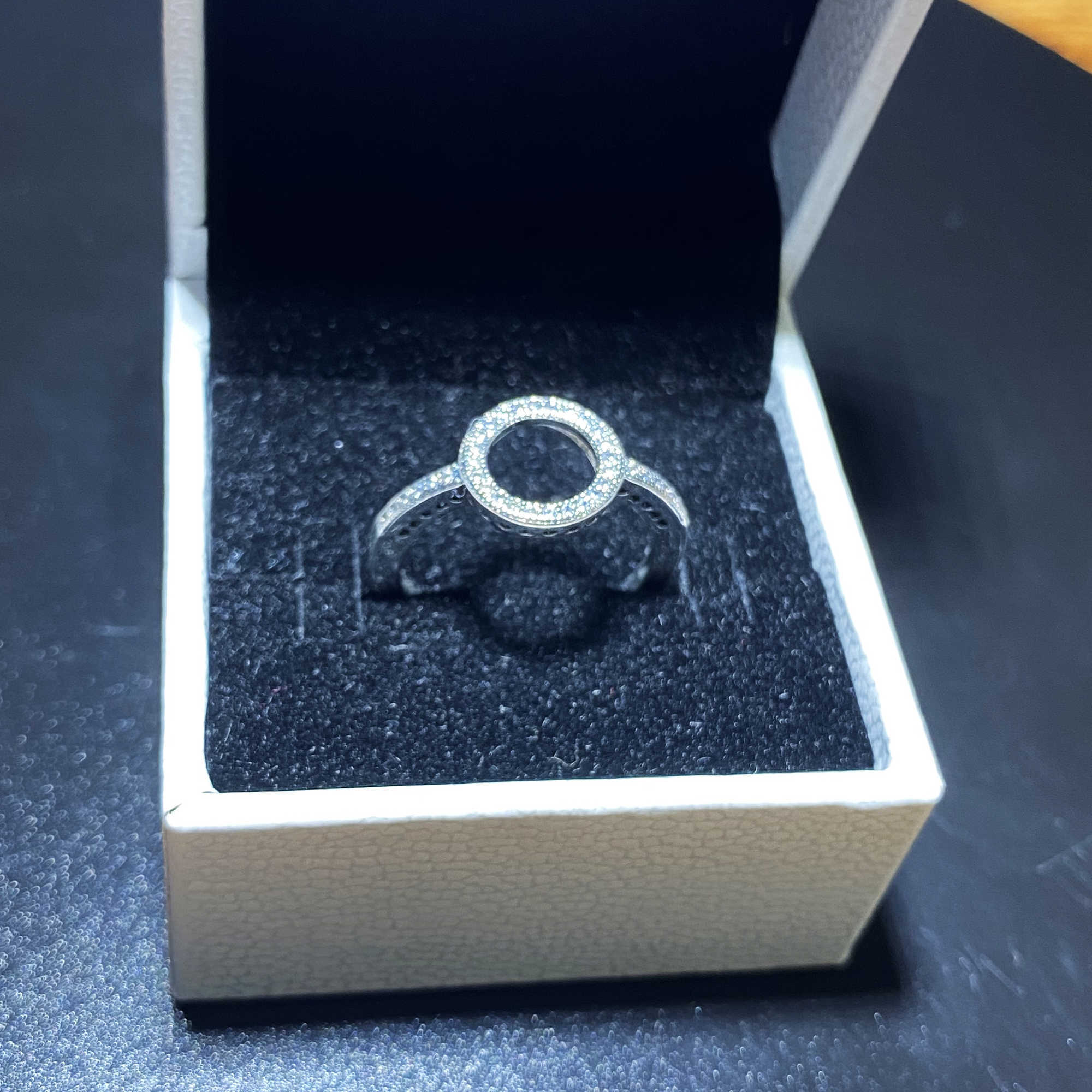 Band Rings New 925 Sterling Silver Sparkling Bow Round CZ Rings for Women Gilr Girlfriend Engagement Jewelry Anniversary Birthday G230213