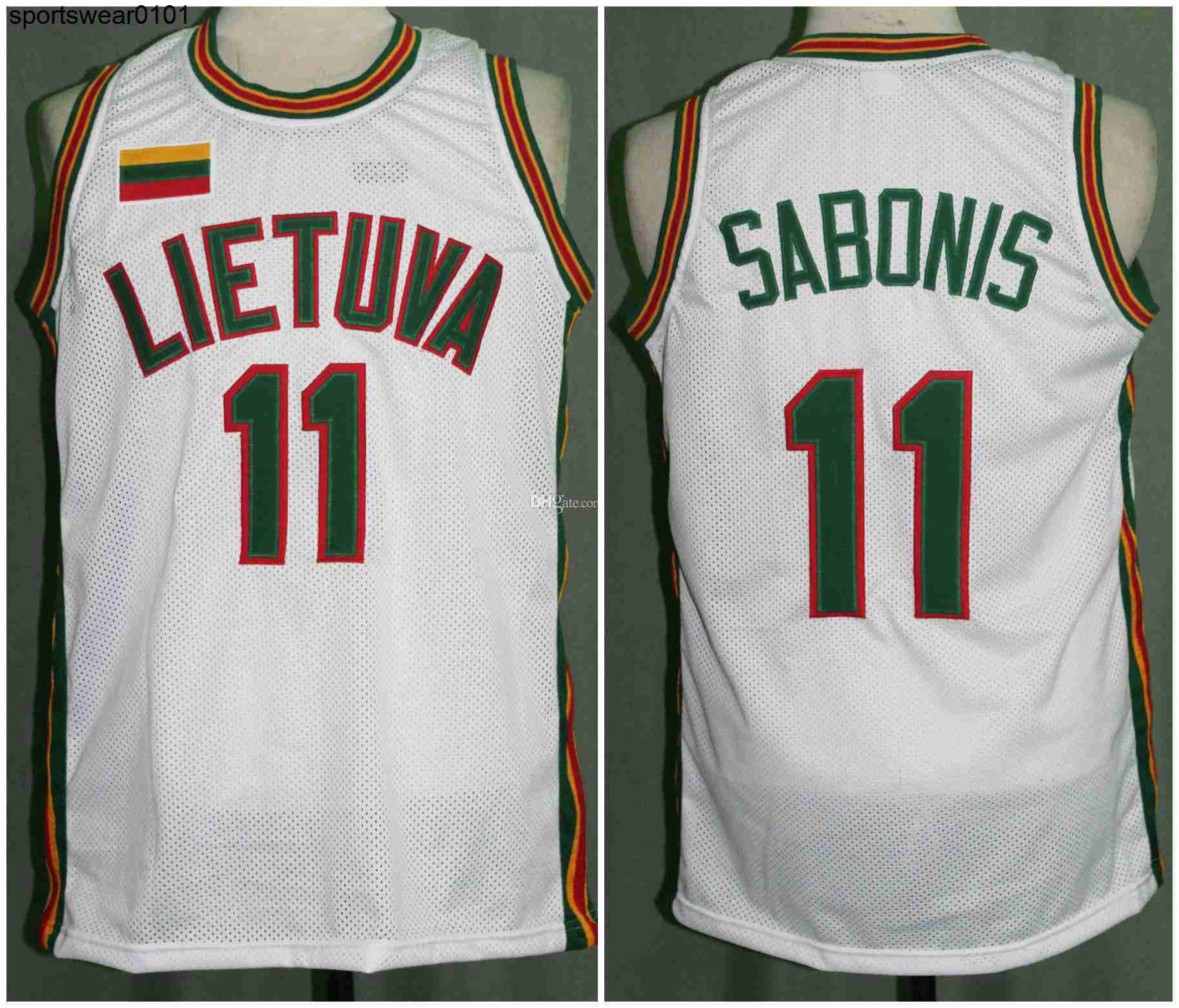 Team Lietuva Lithuania #11 Arvydas Sabonis White Retro Classic Basketball Jersey Mens Stitched Custom Number and name Jerseys
Team Lietuva Lithuania #11 Arvydas Sabonis White Retro Classic Basketball Jersey Mens Stitched Custom Number and name Jerseys