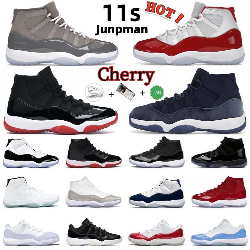 Jumpman Retro 11 11s Men Basketball Shoes Cherry Cool Grey Midnight Navy Jubilee 25th Anniversary Concord Bred Low 72-10 Legend Blue Mens Women Trainers Sneakers
Jumpman Retro 11 11s Men Basketball Shoes Cherry Cool Grey Midnight Navy Jubilee 25th Anniversary Concord Bred Low 72-10 Legend Blue Mens Women Trainers Sneakers