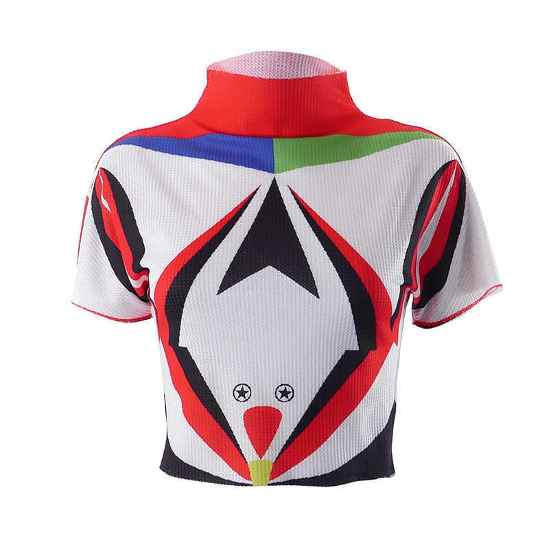 Women's t shirts 2023 Fashion T-shirt Street Summer New Waffle Print Short Sleeve Top Women Women's Tops & Tees
