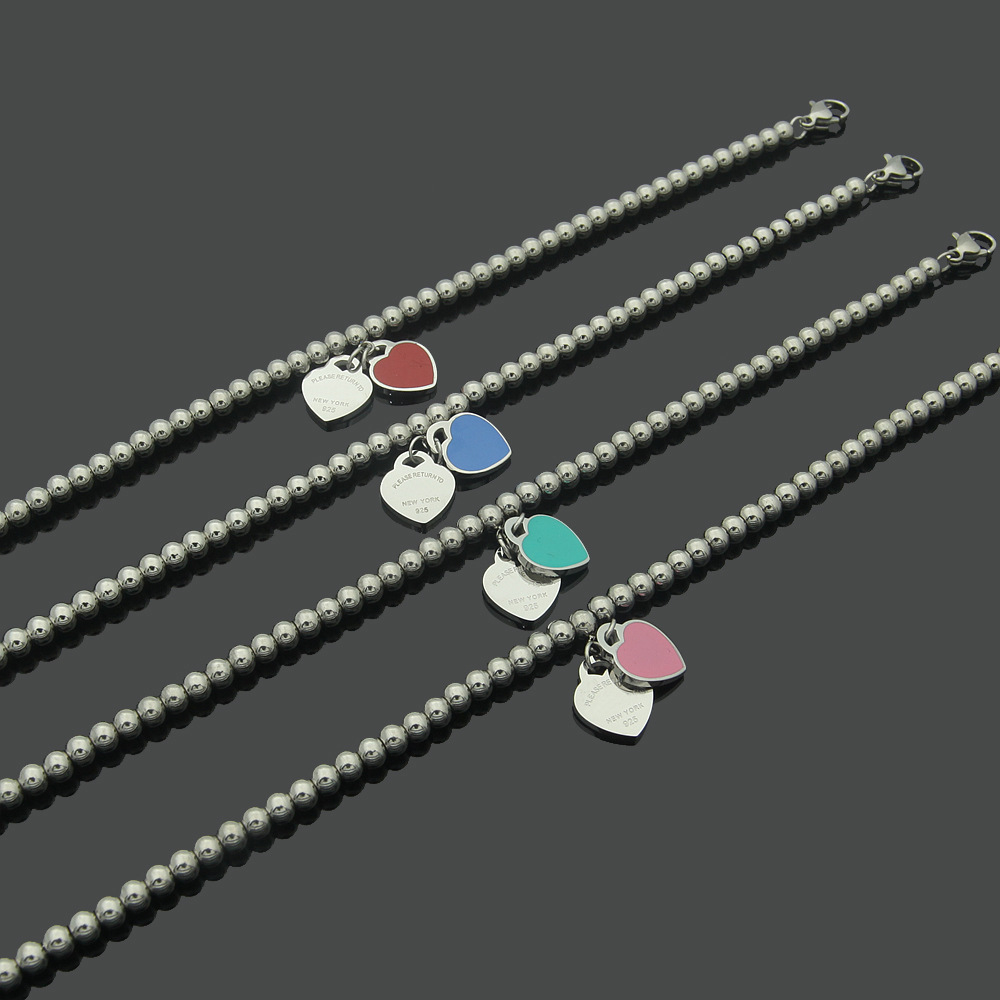 Girl women 21cm heart bracelets 316L Titanium Steel Love Designer Silver Rose Gold Bangles TF green blue pink red logo engrave bracelet Fashion Jewelry Lady Party
Girl women 21cm heart bracelets 316L Titanium Steel Love Designer Silver Rose Gold Bangles TF green blue pink red logo engrave bracelet Fashion Jewelry Lady Party