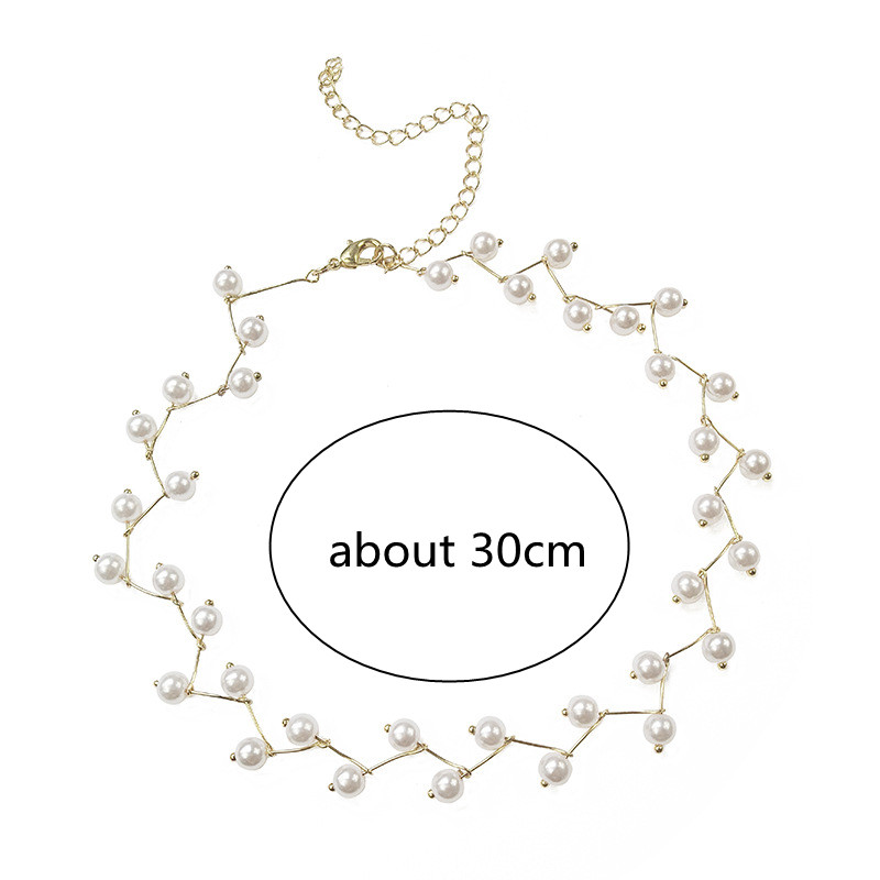 Imitation Choker Fairy Women Necklaces Fashion Pearl Pendants Collar Trend Jewelry Party Neck Decoration