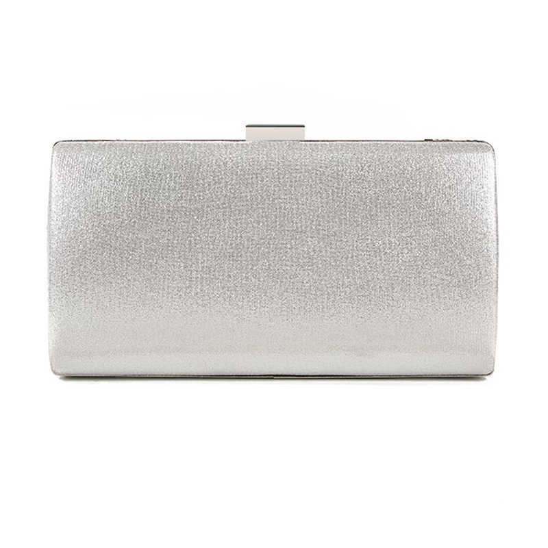Clutch Bags Women Evening Diamond Sequin Wedding Purse and Handbag Party Banquet Black Gold Silver Two Chain Shoulder 230213