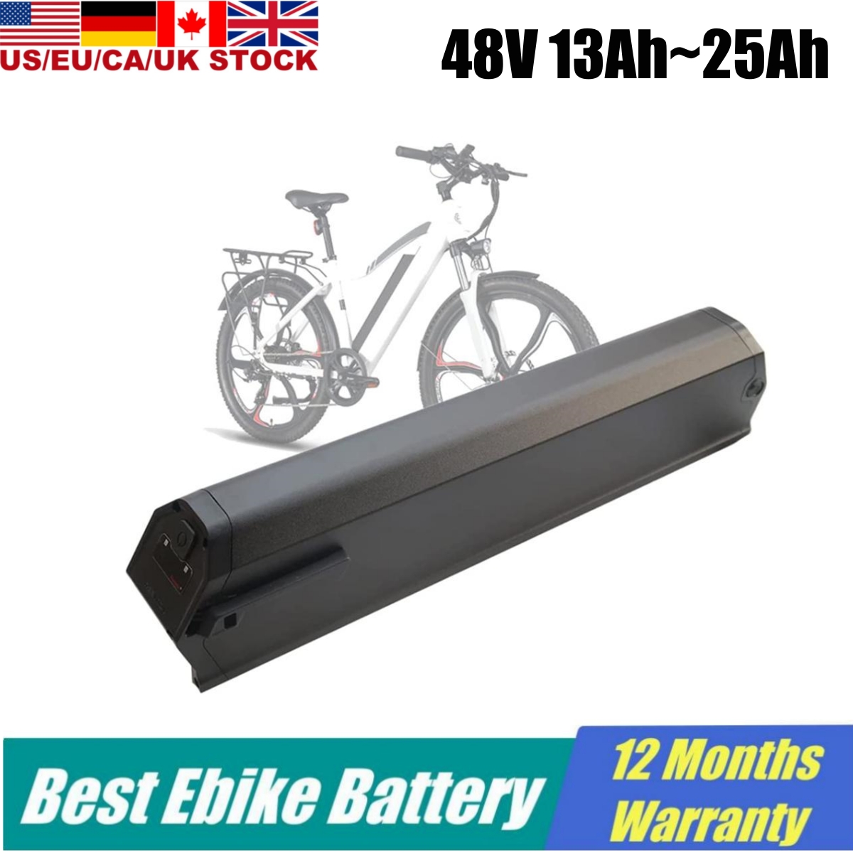 

Reention Dorado 48v 25Ah battery 21700 cells dorado plus 48Volt 13ah 17.5ah 21ah 1000W 750W Li-ion rechargeable batteries pack for EMTB NCM Moscow Plus ebike