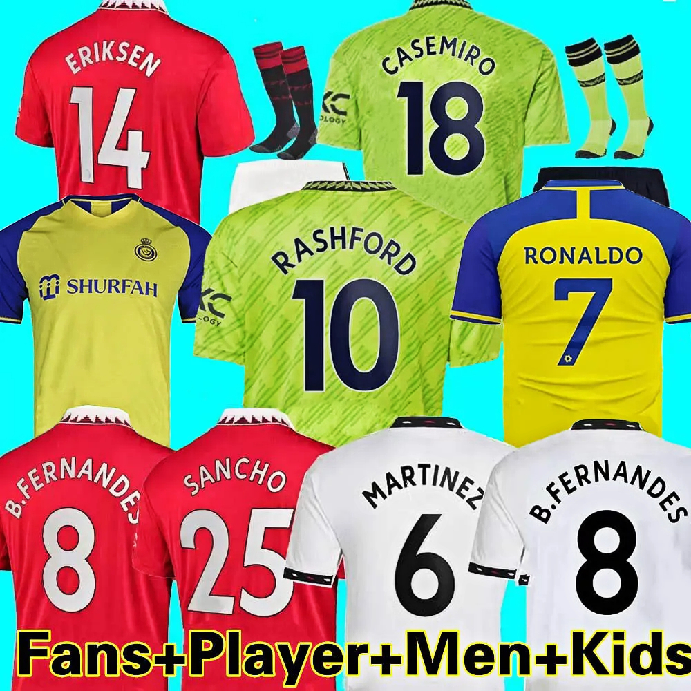 RASHFORD Soccer Jerseys 22 23 Al Nassr RONALDO SANCHO Eriksen ANTONY Shirt Kit SHAW CASEMIRO ELANGA MANS BRUNO UTD MARTIAL FERNANDES Shorts Football Kits, 15
RASHFORD Soccer Jerseys 22 23 Al Nassr RONALDO SANCHO Eriksen ANTONY Shirt Kit SHAW CASEMIRO ELANGA MANS BRUNO UTD MARTIAL FERNANDES Shorts Football Kits, 15