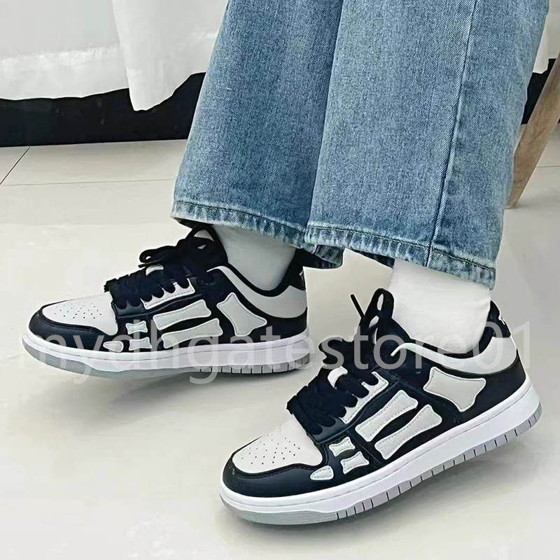 Luxury Amirs Bones Casual Shoes Men Women Leather Sneakers White Black Blue Red Green Pink Low Top Lace Up Spring board shoes Trendy Sneaker, White khaki
Luxury Amirs Bones Casual Shoes Men Women Leather Sneakers White Black Blue Red Green Pink Low Top Lace Up Spring board shoes Trendy Sneaker, White khaki