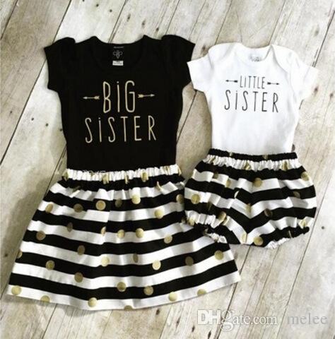 ins summer baby girls "big sister" "little sister" letter print top with matching gold polka dot stripe tutu dress fake 2pc outfits, Leave order note
ins summer baby girls "big sister" "little sister" letter print top with matching gold polka dot stripe tutu dress fake 2pc outfits, Leave order note